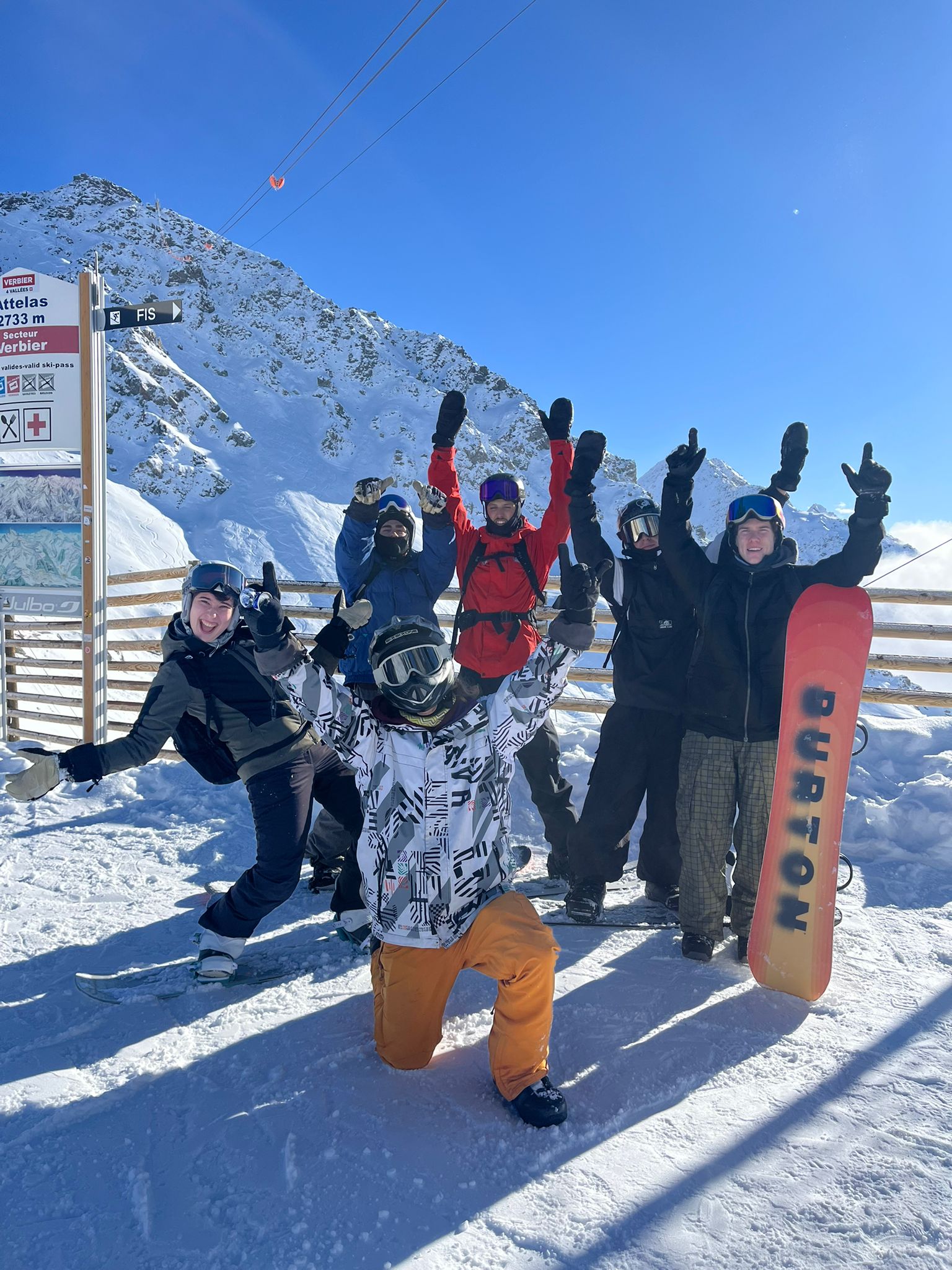 Snowboarder in the Alps