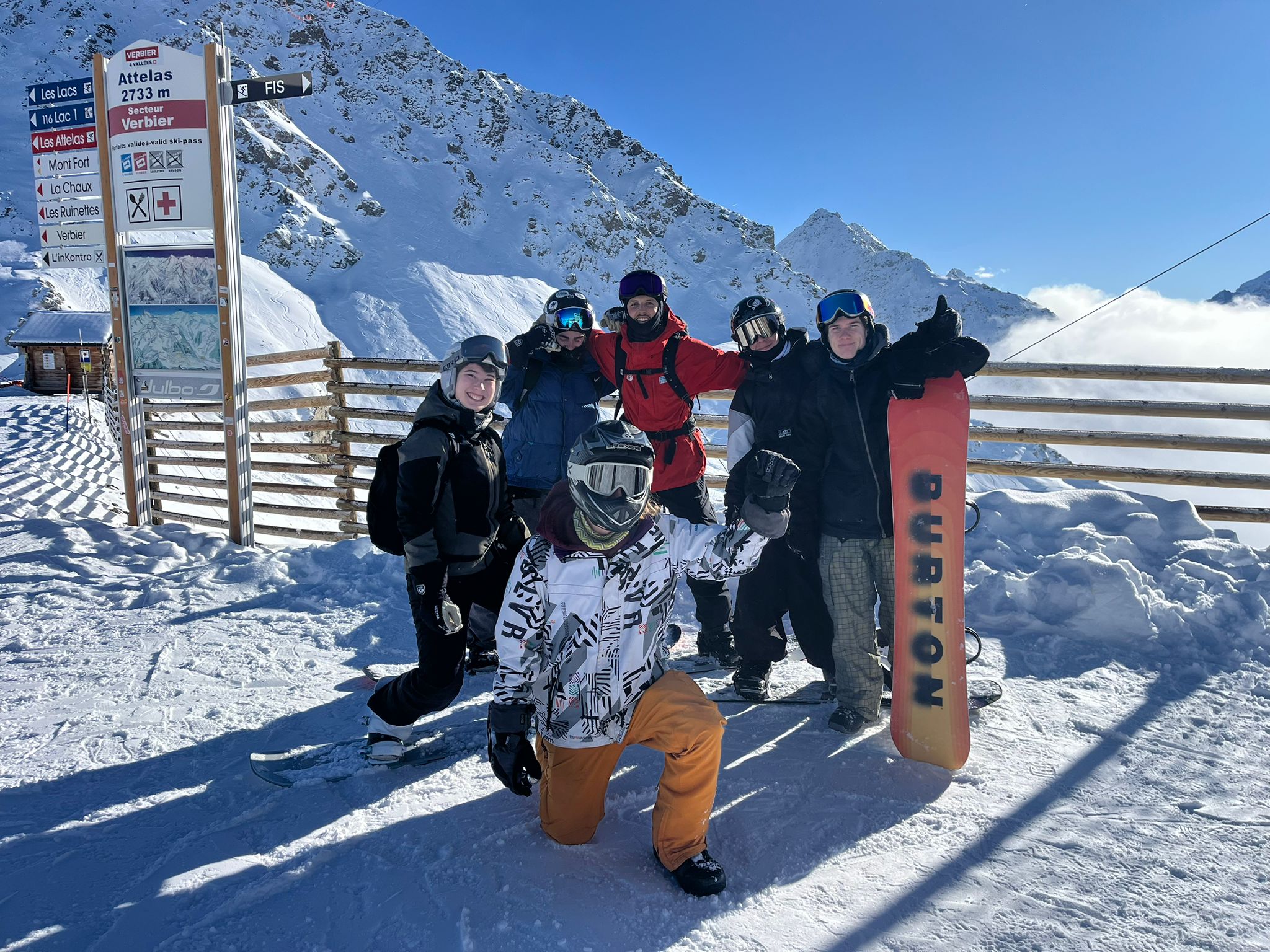Snowboarder on a mountain