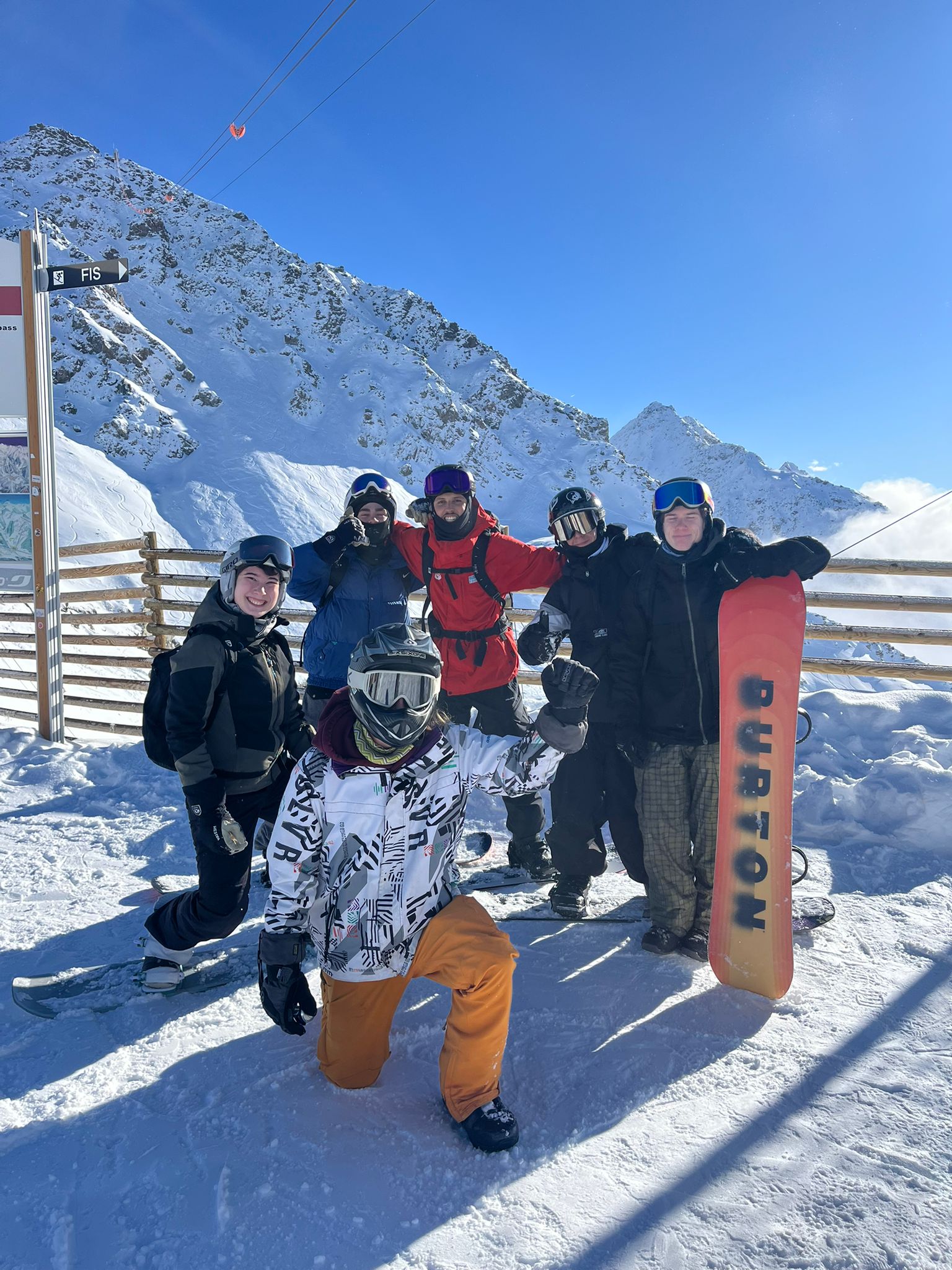 Snowboarder on a mountain